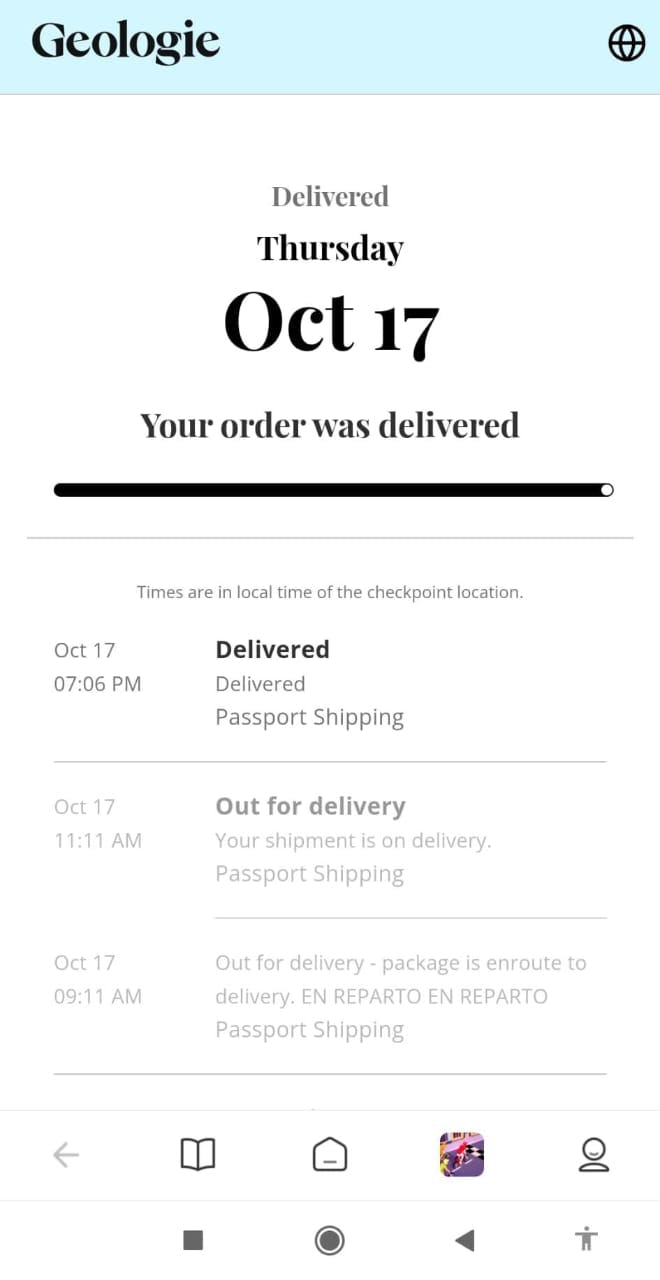 IDk why but there it seems like it was delivered but didnt get anything.