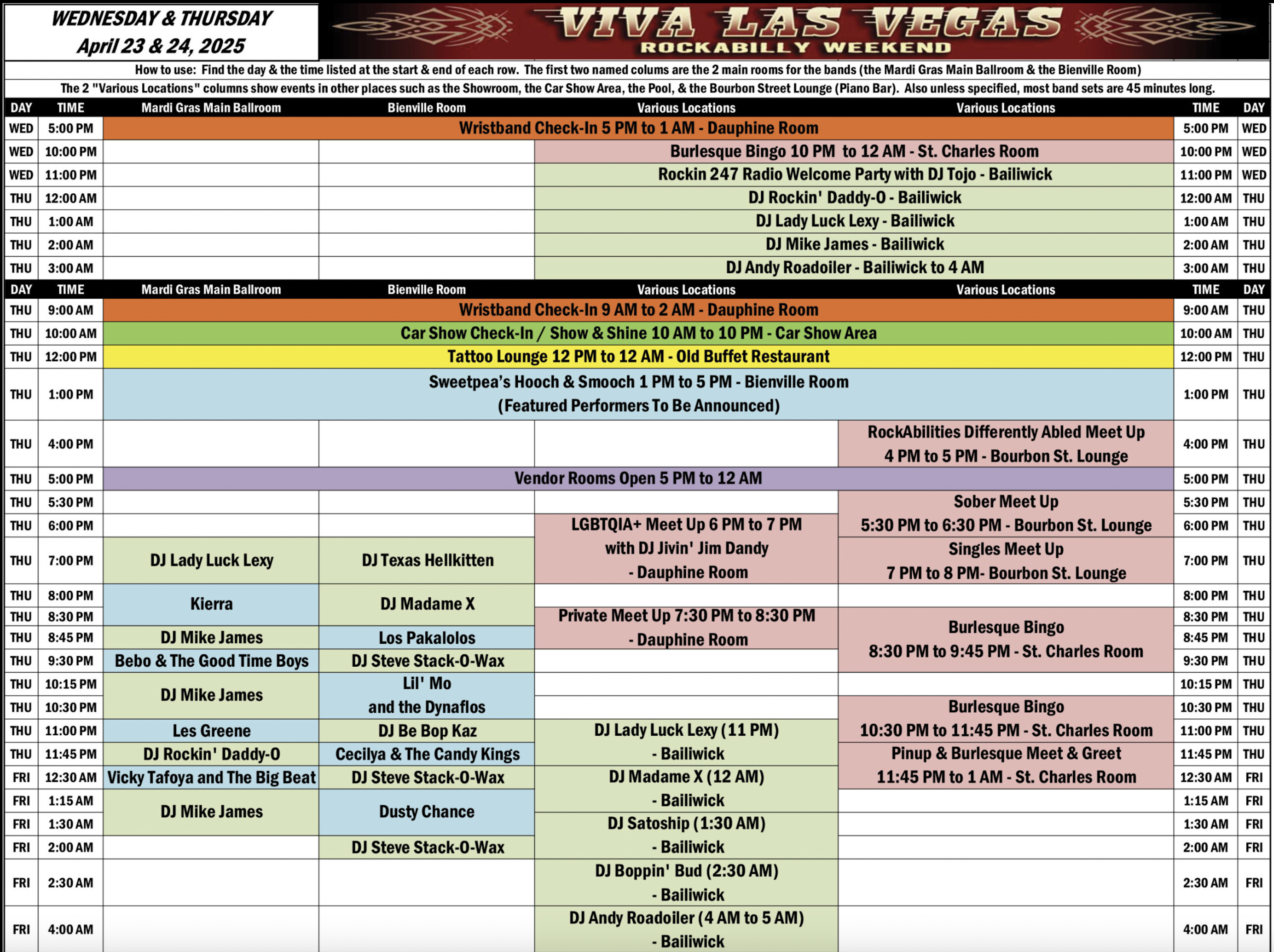 Weds/Thurs