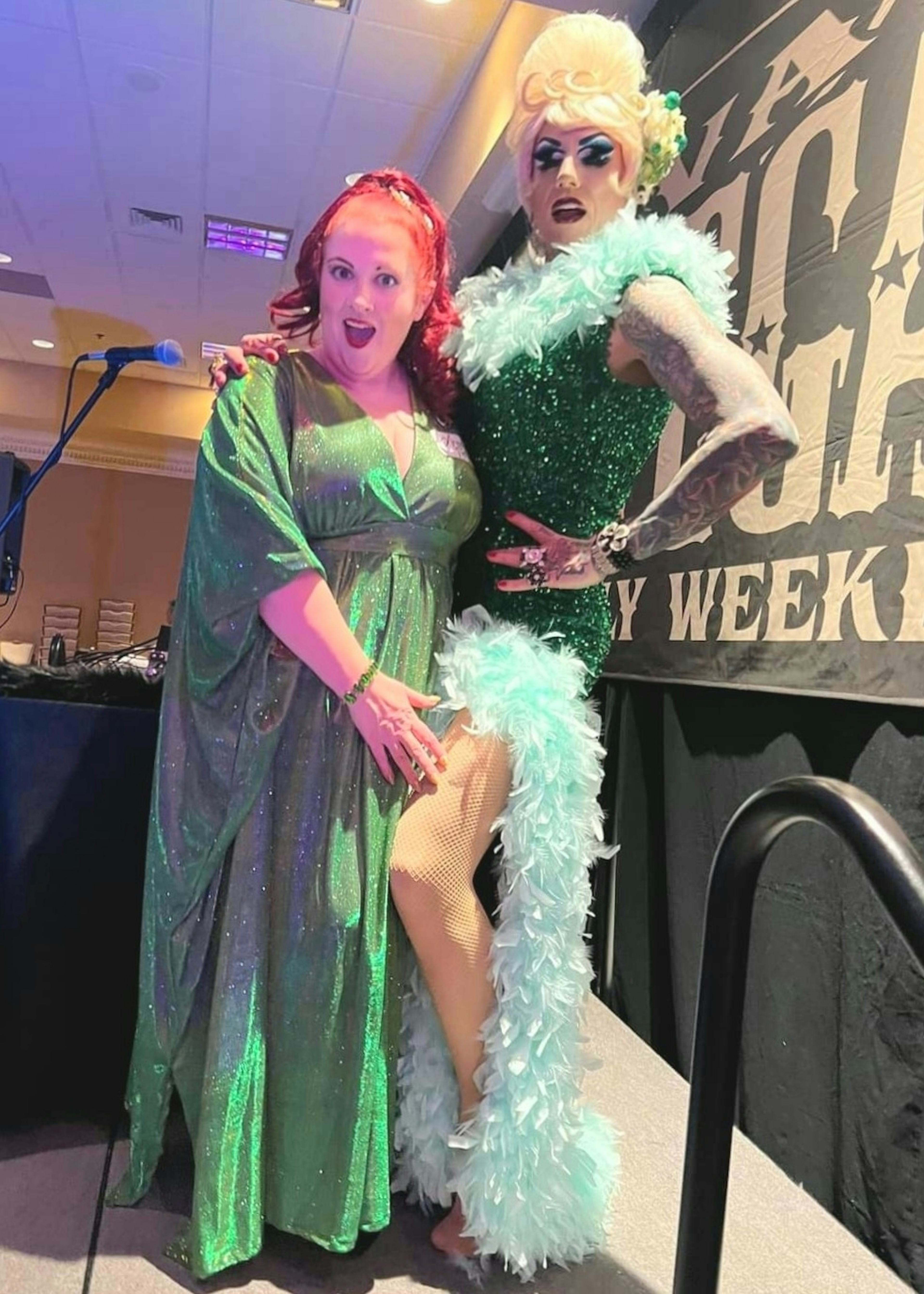 DJ Jivin Jim Dandy as Lady Laverne performing at the LGBTQIA Meet Up at Viva Las Vegas.