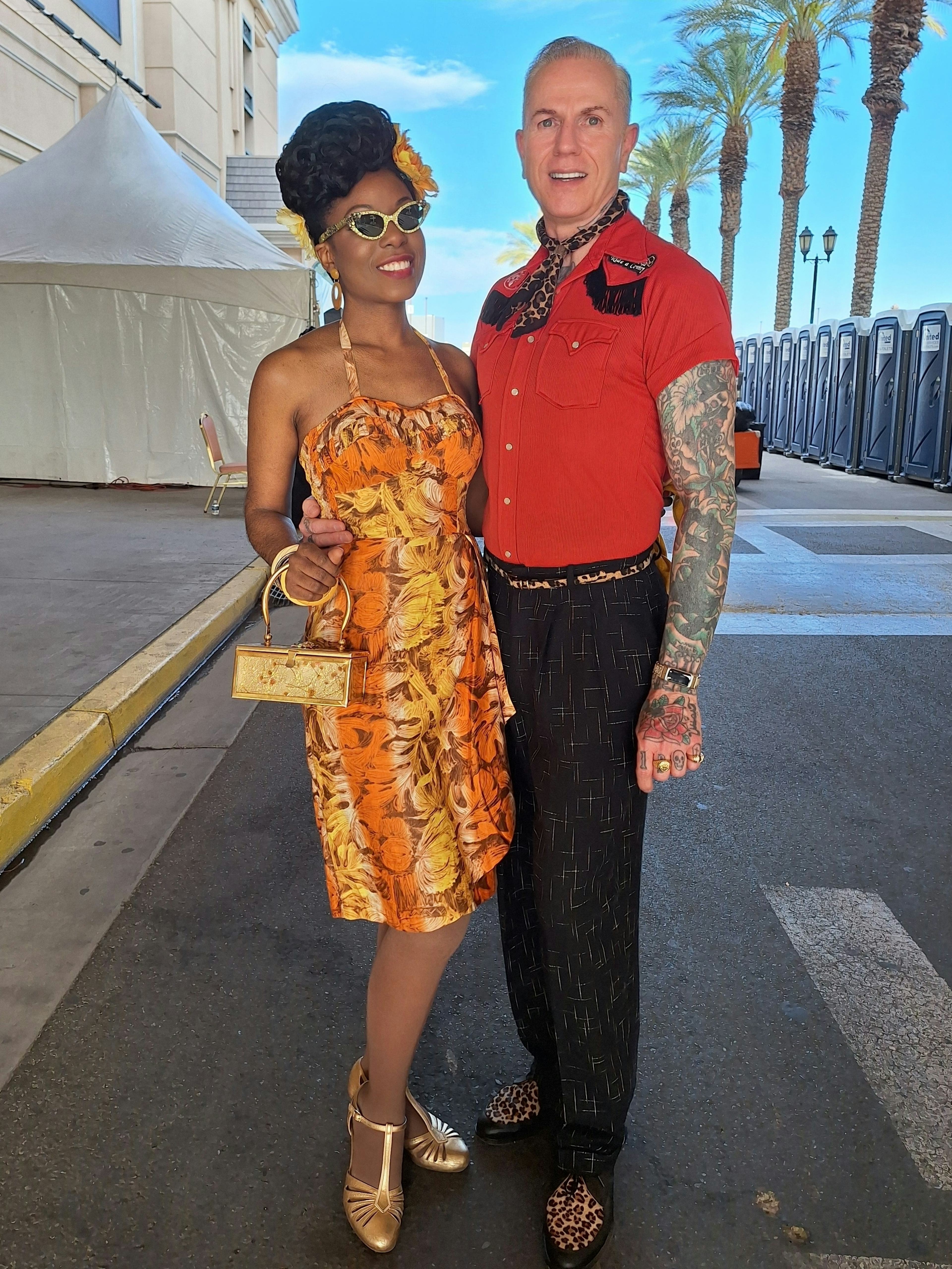 At the Car Show at VLV27 with the stunningly beautiful Tammy Savoy 😍