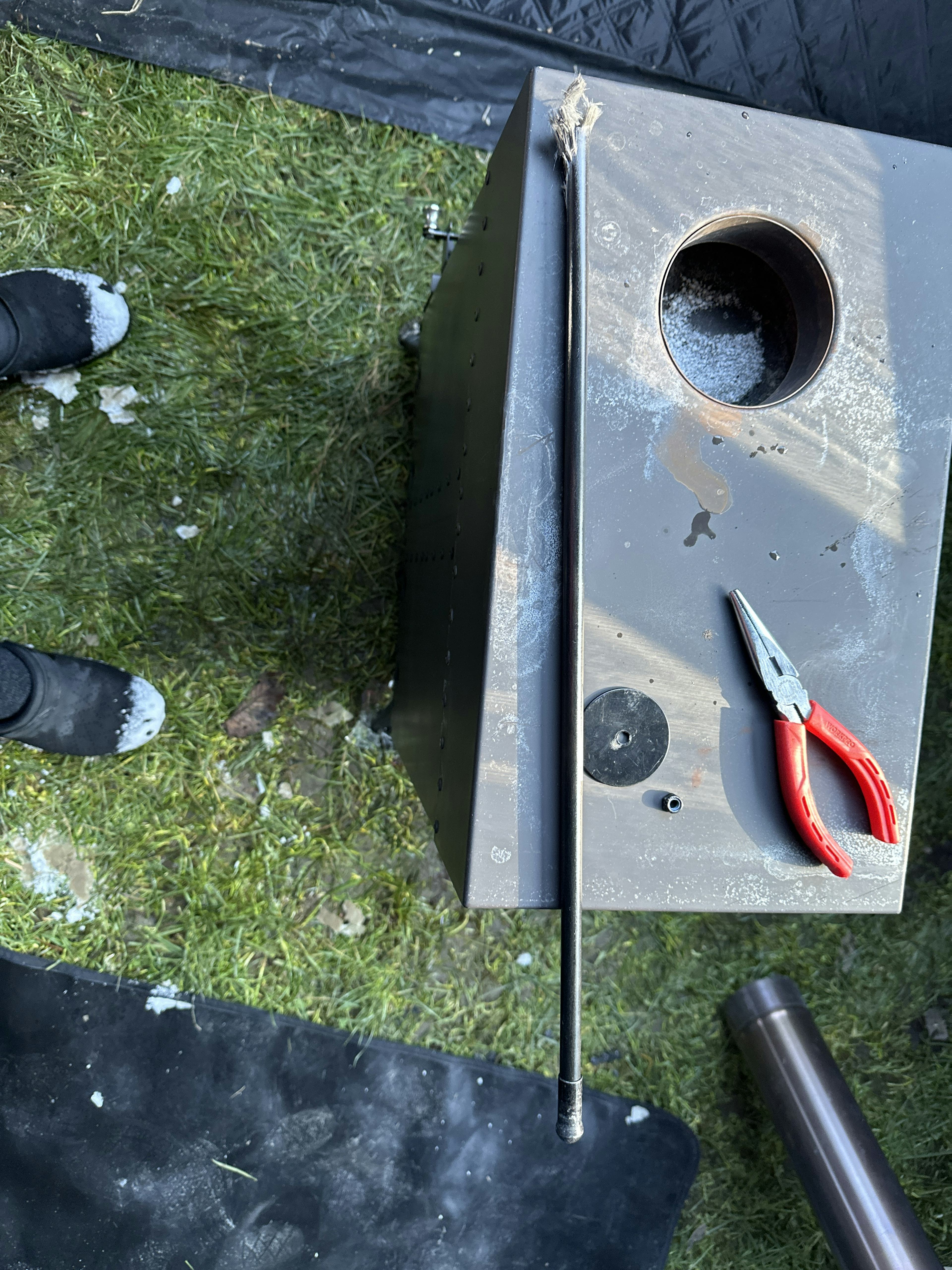 Beware of fiberglass splinters